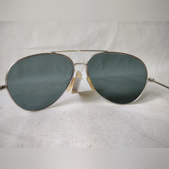 Retro Bonneau USA Silver Frame Aviator Sunglasses NWT EUC! L👀K! - Picture 11 of 15